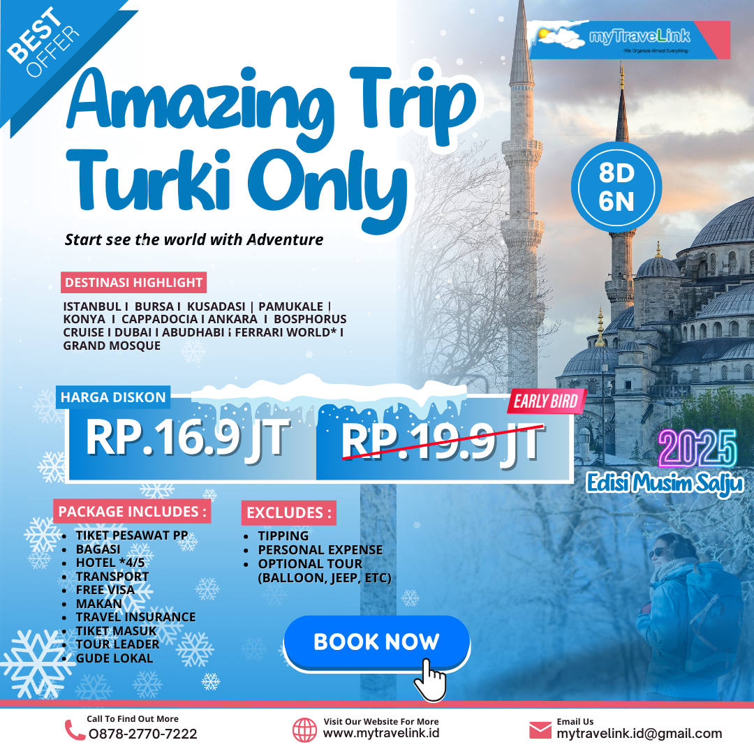 AMAZING TRIP TURKIYE WINTER  8D6N