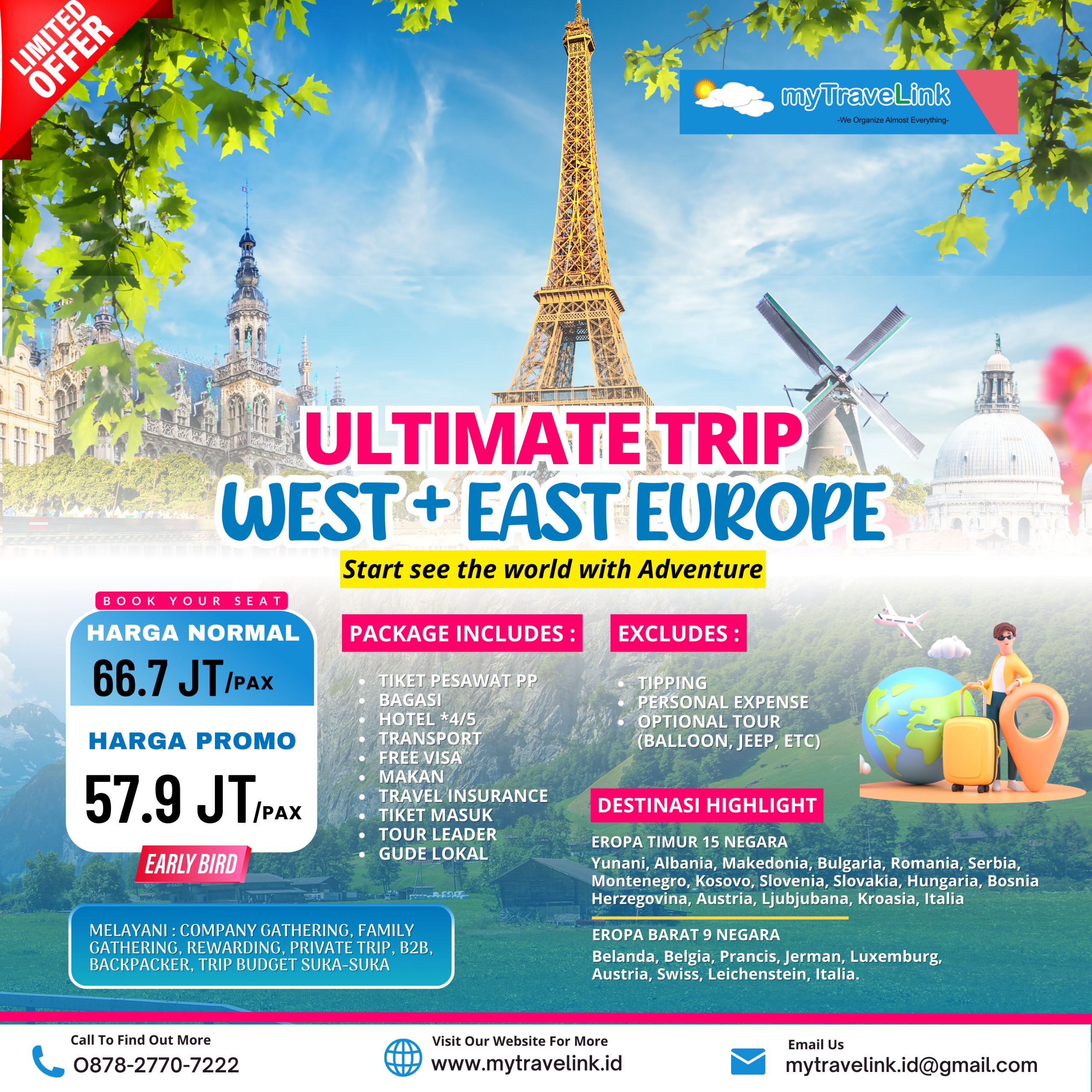 THE ULTIMATE TRIP WEST TO EAST EUROPE APRIL 2025
