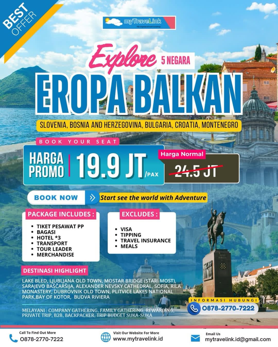 TRIP EROPA BALKAN 8D6N 5 NEGARA EDISI SPRING APRIL
